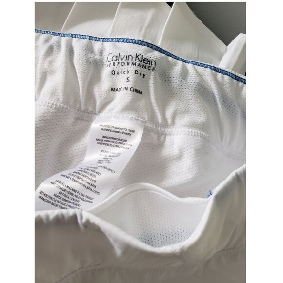 BNWOT Calvin Klein white pleated skort tennis skirt w shorts underneath SMALL - Picture 12 of 15